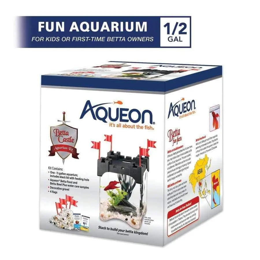 Aqueon Acrylic Half - Gallon Betta Castle Aquarium Kits
