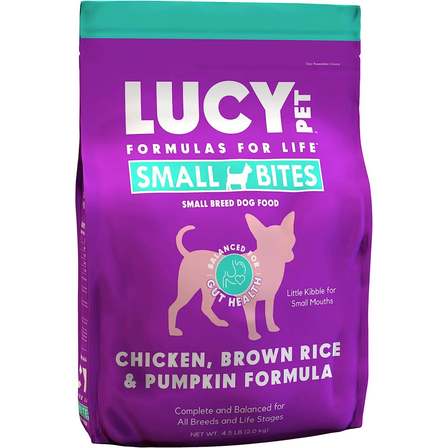 Lucy Pet's 4.5 lb Grain-Free Small Bites Dry Dog Food for Small Breeds