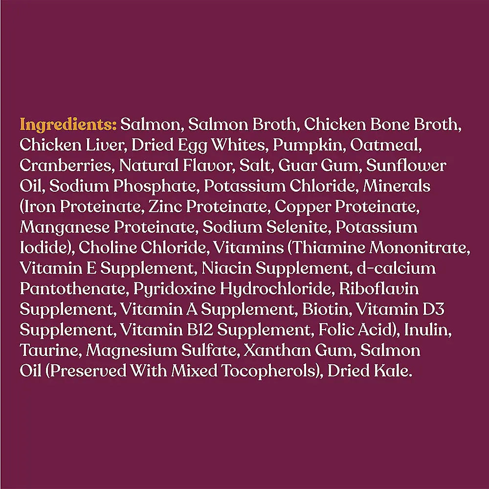 Made By Nacho High - Quality Sustainably - Caught Salmon Wet Cat Food with Bone Broth and Prebiotics, Pack of 10, 2.5 oz Each