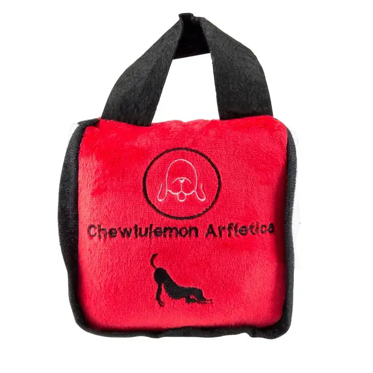 High - end Diggity Dog Chewlulemon Brand Tote - style Squeaker Dog Toy for Fetching and Stretching