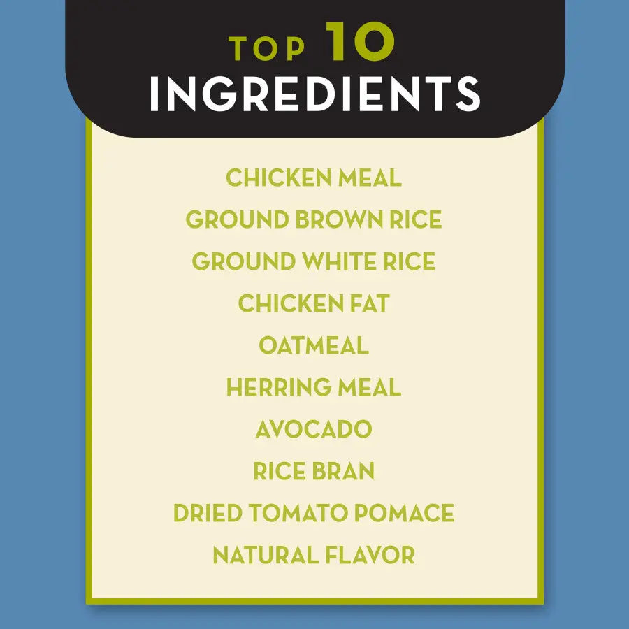 AvoDerm Natural Premium Chicken Meal and Brown Rice Dry Puppy Food