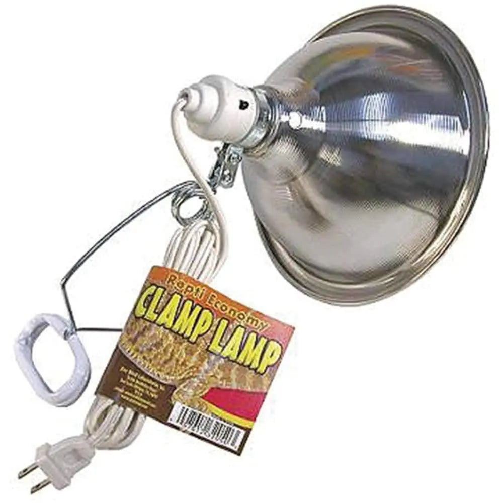 Zoo Med Budget-Friendly Chrome Clamp Lamp for Reptiles with an 8.5-Inch Dome