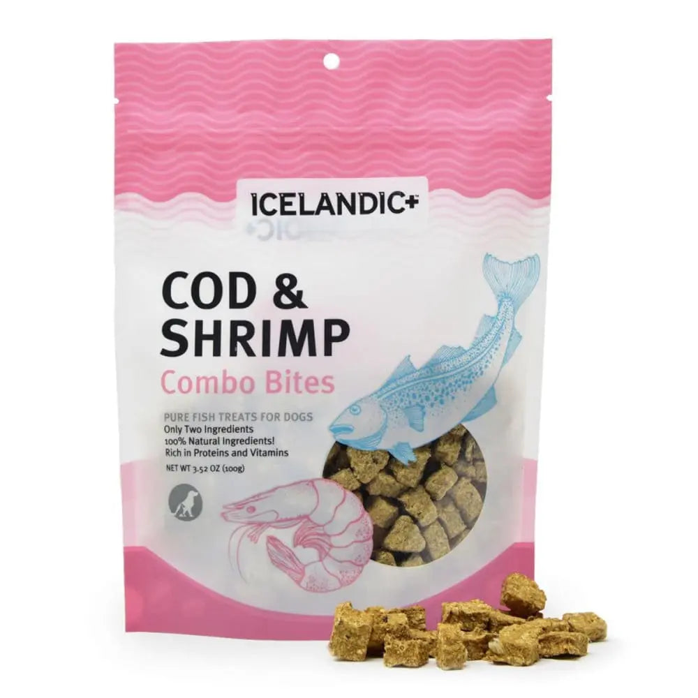 Icelandic Fresh-Caught Cod & Shrimp Combo Bites for Dogs