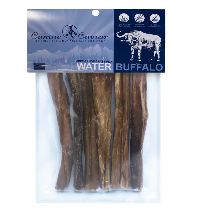 High - Quality Canine Caviar Water Buffalo Bully Stix as Delicious Dog Treats