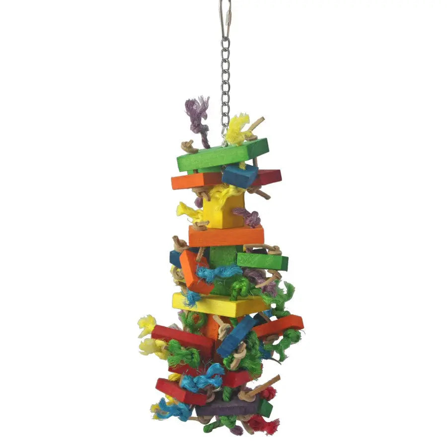 A & E Cages Bird Chewing Toy - Happy Beaks Cluster Blocks for Medium Birds