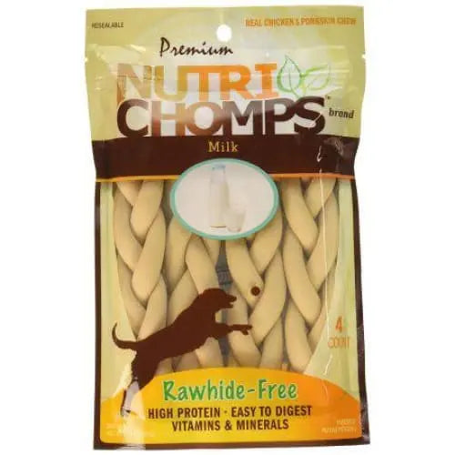 Small-Sized Premium Dog Chews with Real Milk Flavor - Nutri Chomps Braids