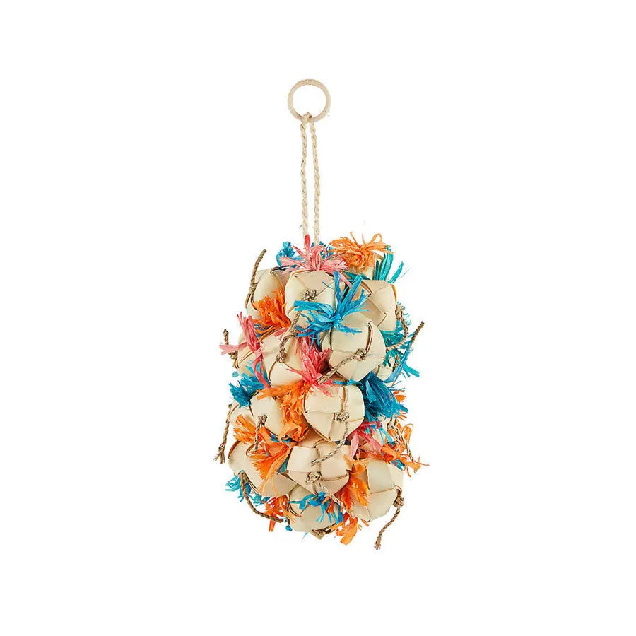 A & E Cages Happy Beaks Colorful Crunchy Grapes Medium-Sized Parrot Bird Toy for Hanging in Cage or Play Gym