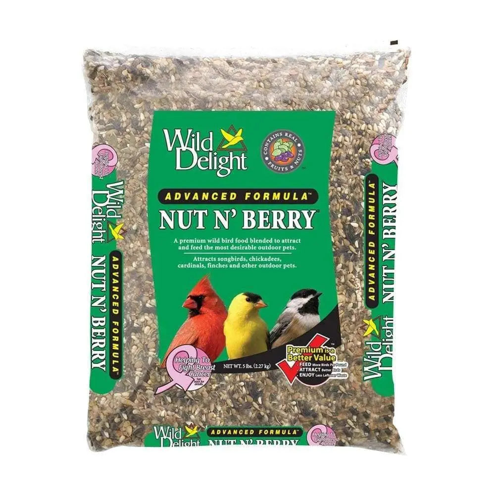 Wild Delight® 5 Lbs Advanced Formula Nut & Berry Blend for Outdoor Avian Companions