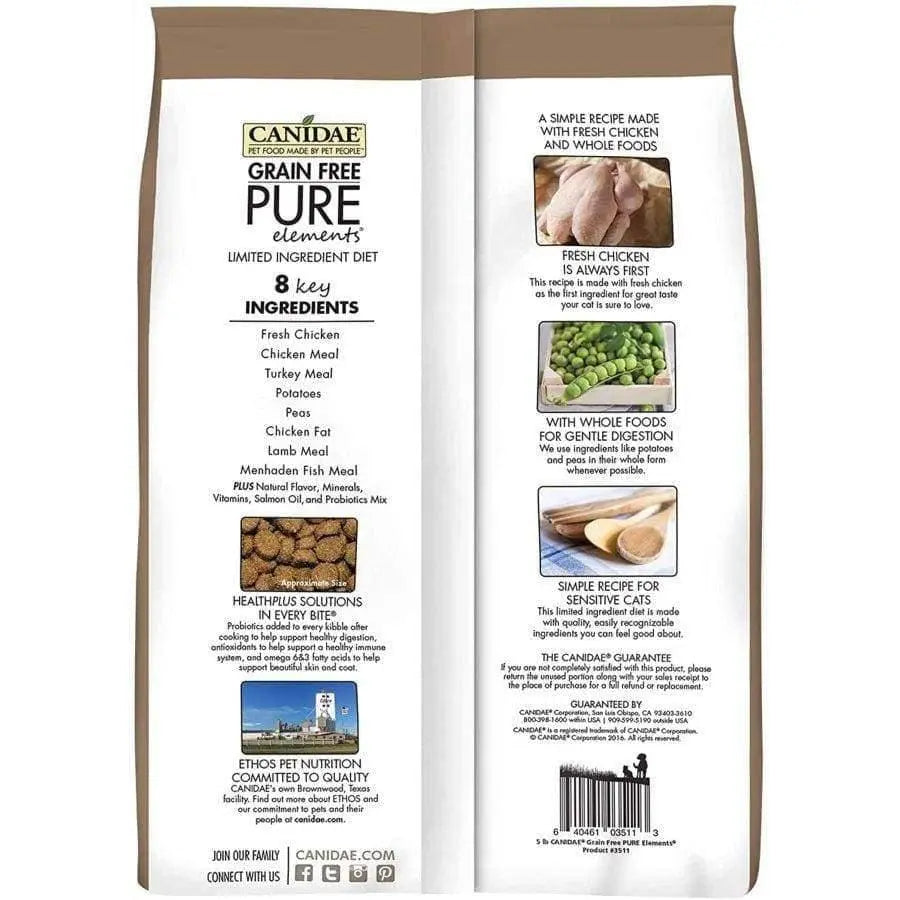 CANIDAE PURE Chicken Limited Ingredient Grain - Free Dry Cat Food for Sensitive Felines
