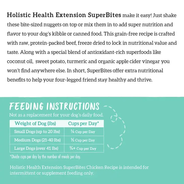 Health Extension Freeze - Dried Premium Raw Chicken SuperBites Dog Food