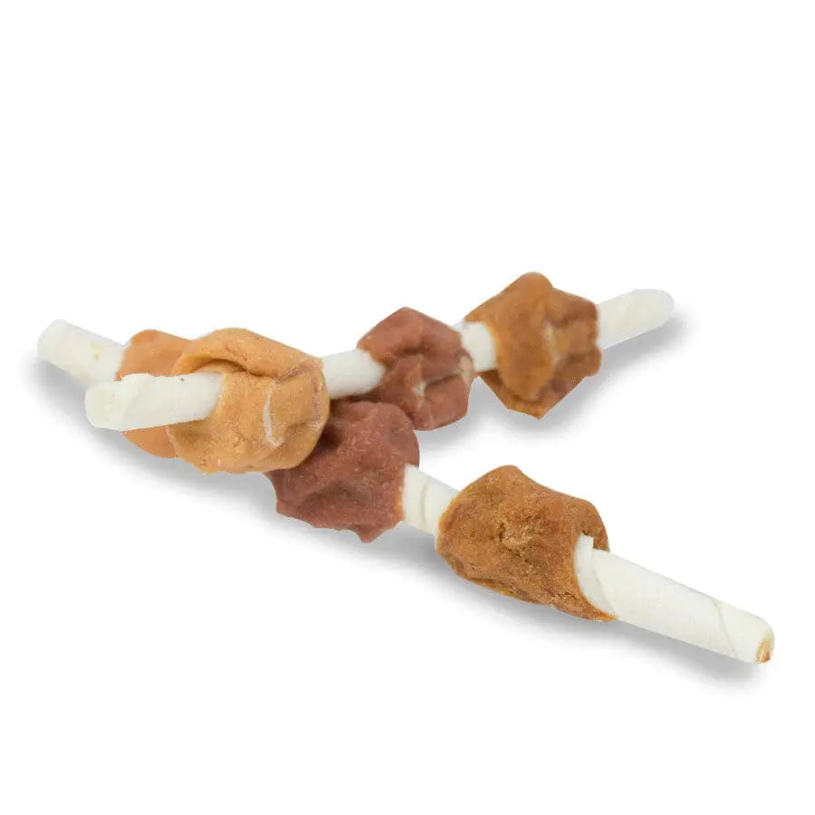 Cadet Gourmet Low - Fat Beef Hide Shish Kabob Dog Treats for Long - Lasting Chewing