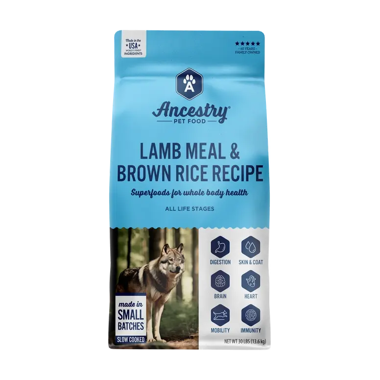 Ancestry Premium Lamb Meal & Brown Rice Dry Kibble Dog Food for All Life Stages