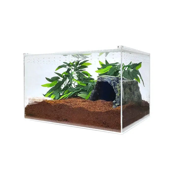 Extra Large Clear Acrylic Reptile Breeding Terrarium Cage with Transparent Top