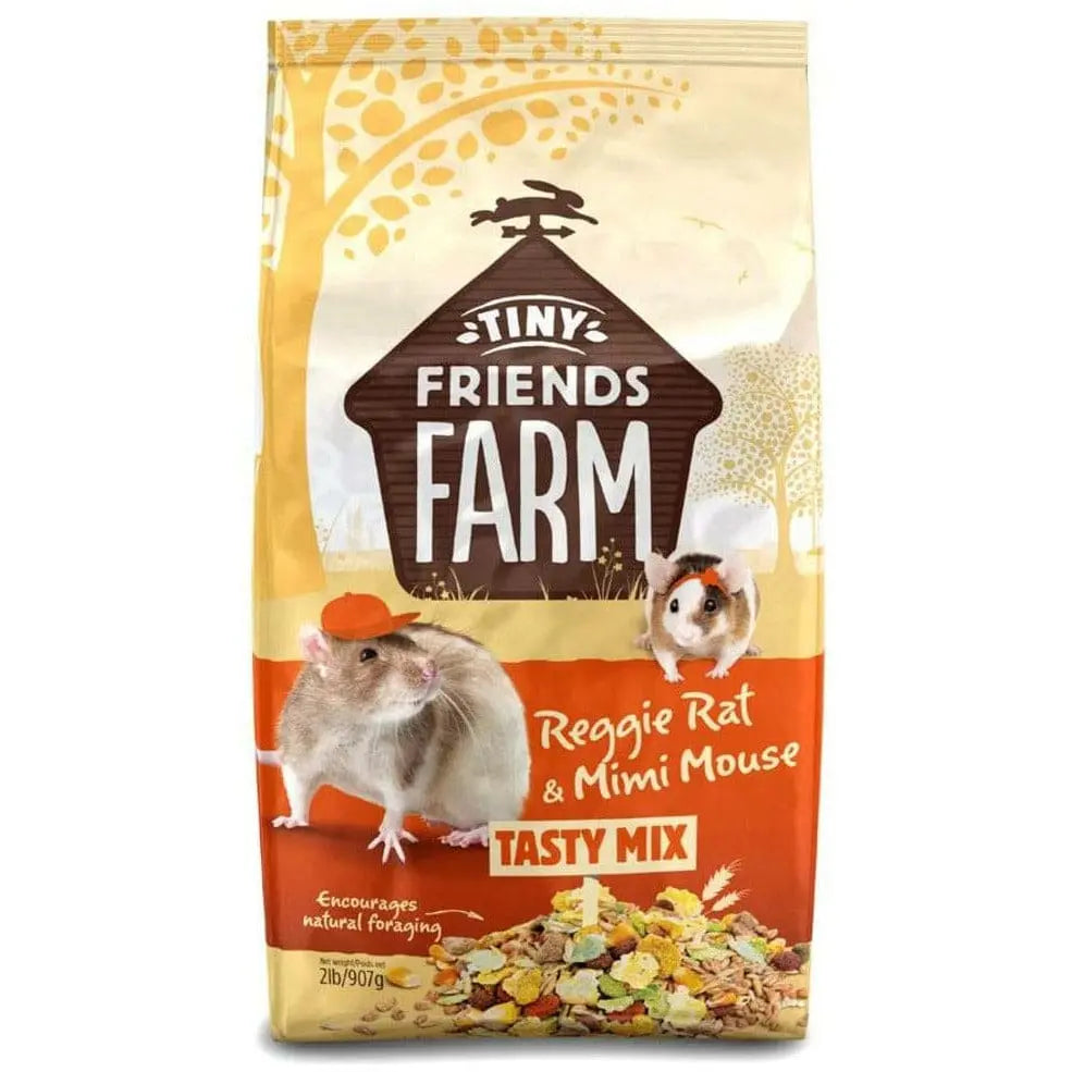 Tiny Friends Farm Nutritious Dry Food Mix for Rats & Mice - 2 lb
