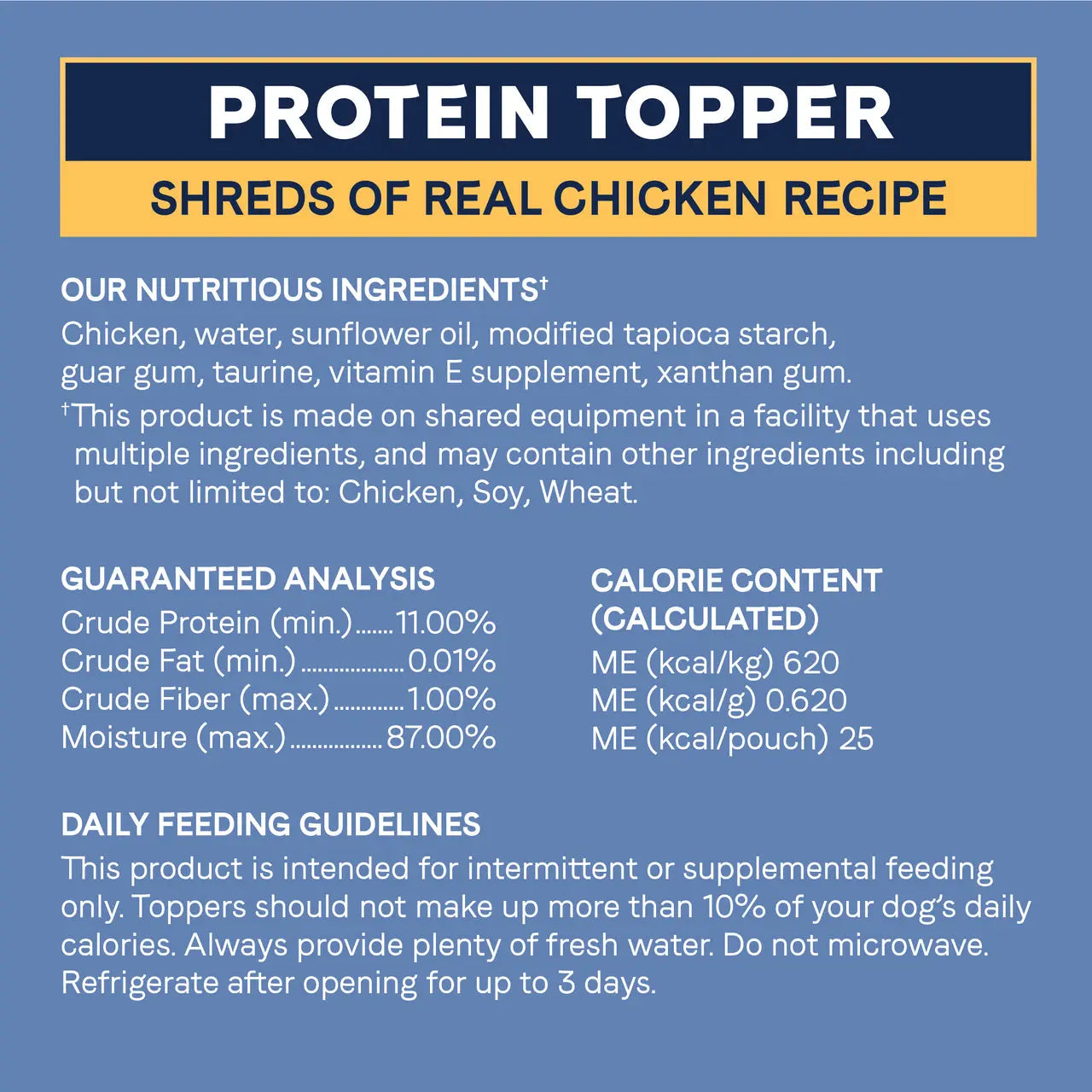 CANIDAE PURE Small Breed Dog Protein Topper, 12 Packs of 1.4 oz