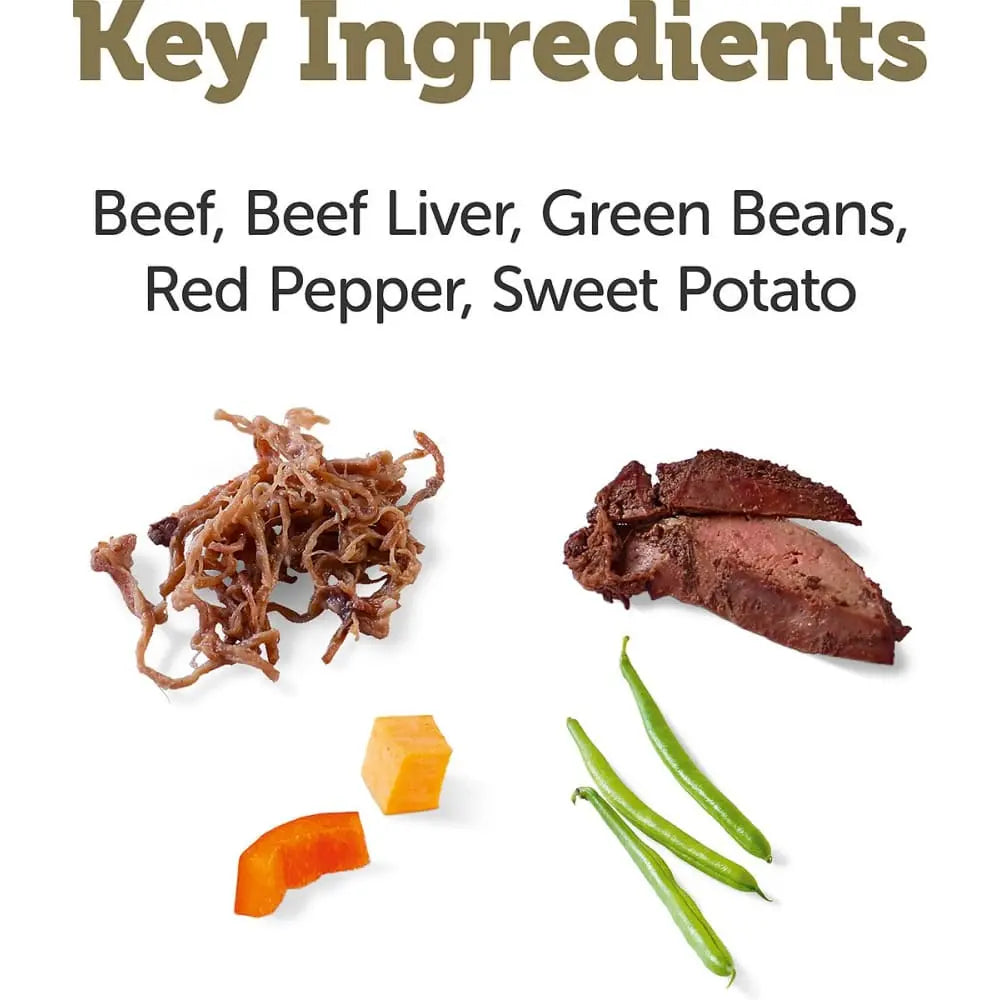 3-Ounce Beef with Green Beans, Sweet Potato & Red Pepper in Broth Pouch, 12 Pouches per Case - Premium Dog Food Topper