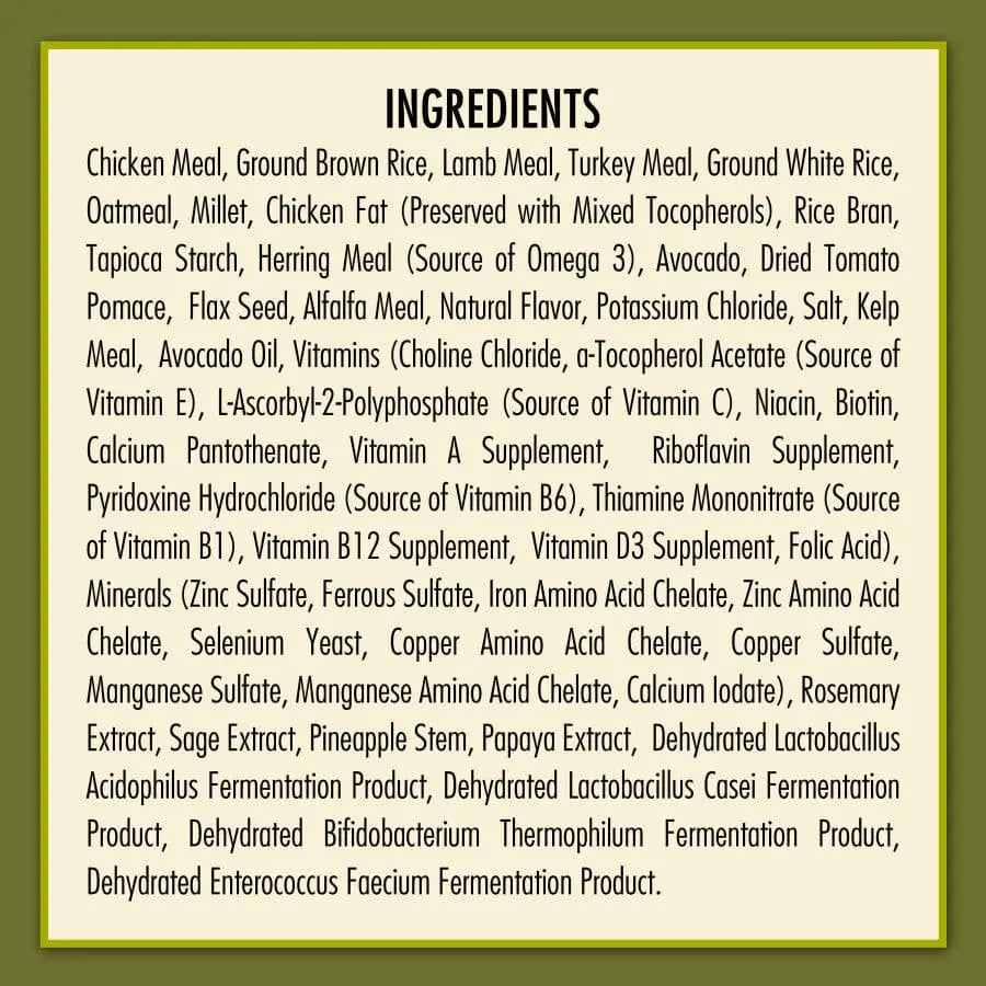 AvoDerm 30 lb Natural Dry Dog Food with Triple Protein Meal Formula
