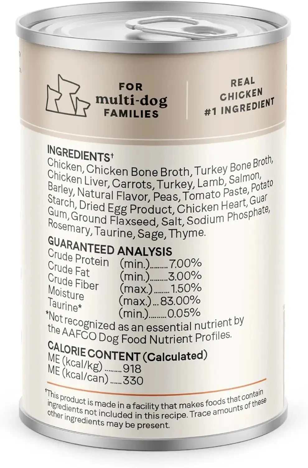 CANIDAE Premium All Life Stages Chunky Stew Toppers Wet Dog Food - Pack of 6 Cans, Each 12.7 Ounces