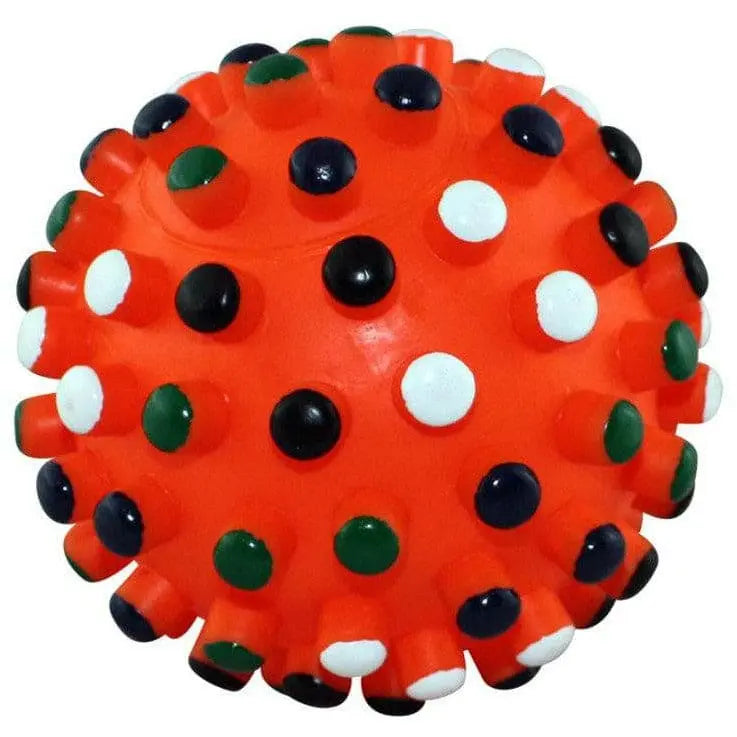 Vinyl Dog Chew Toy Ball with Hedgehog Design, Ideal for Canine Playtime