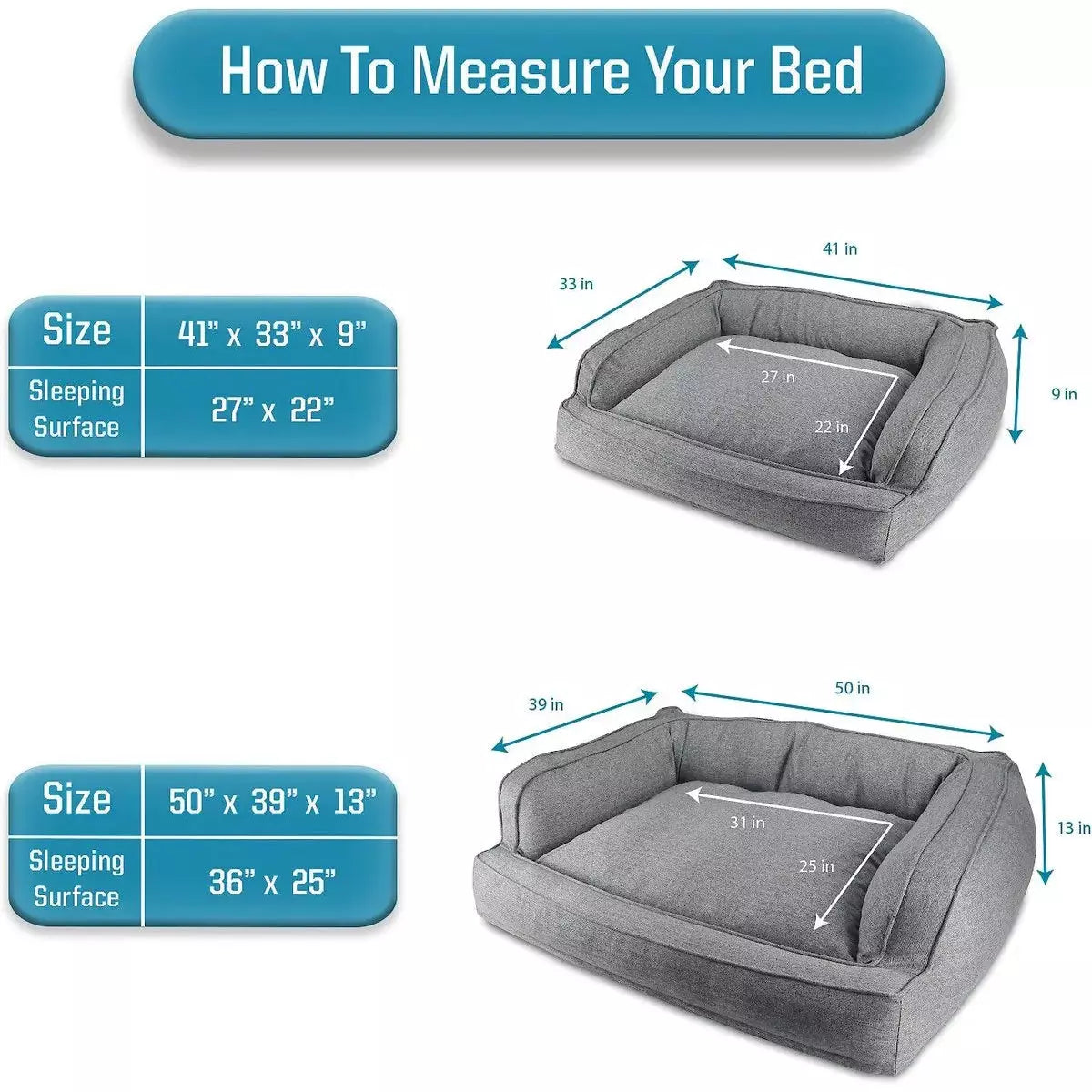 USA-Made Canine Creations Premium Orthopedic Sofa-Style Dog Bed
