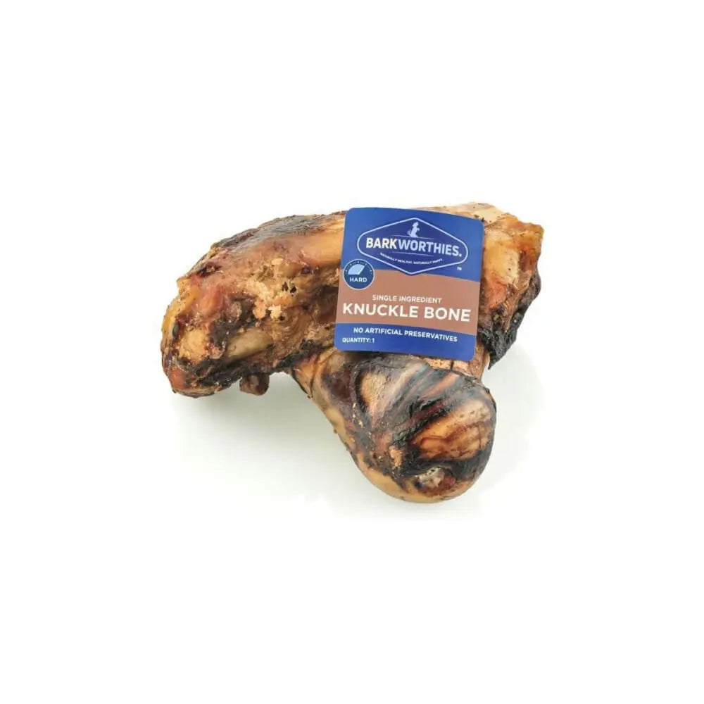 Barkworthies 20-Count Premium Knuckle Bone Fillet Dog Treats for Medium and Large Breeds