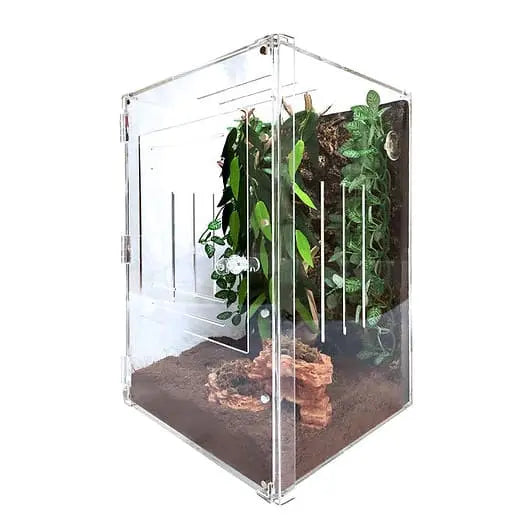 Extra Large Acrylic Two-Way Enclosure Terrarium Cage Tank Ideal for Gecko and Chameleon Reptile Breeding