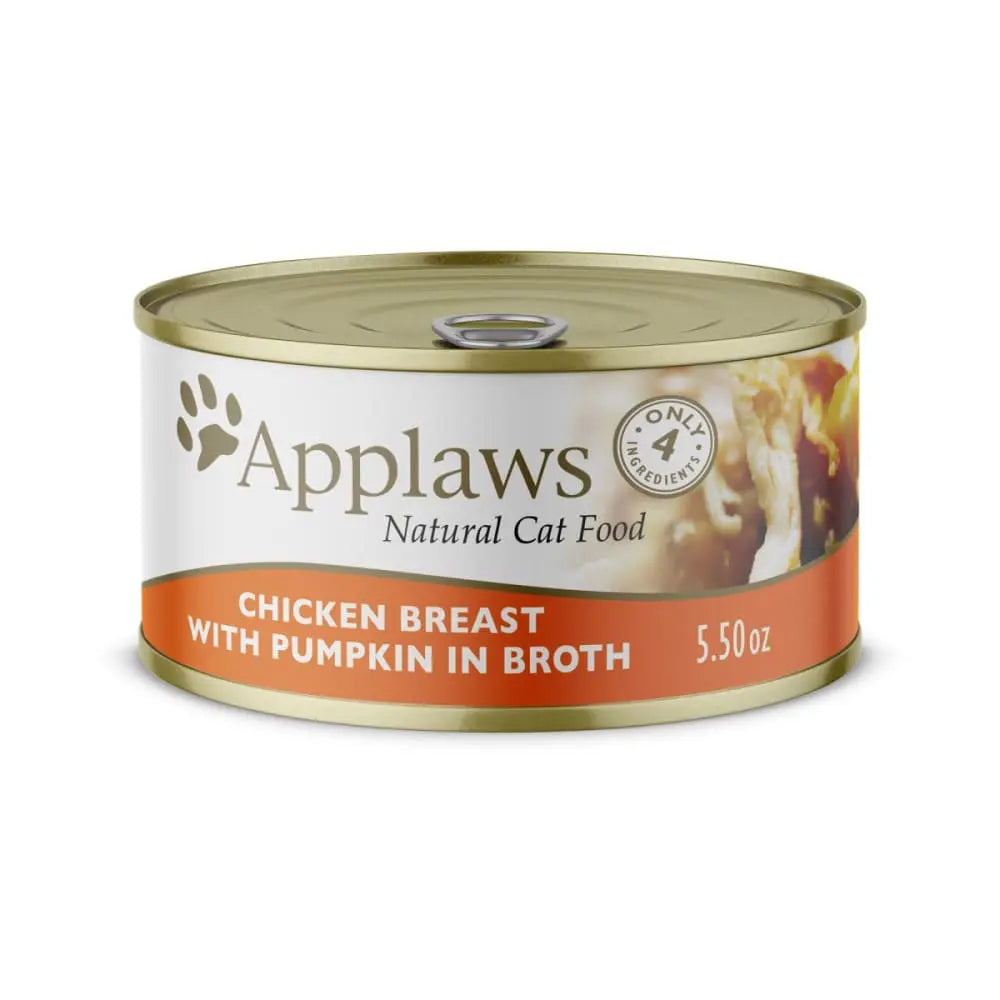 Applaws Natural Wet Cat Food: Chicken Breast & Pumpkin in Broth, 24 Cans per Case