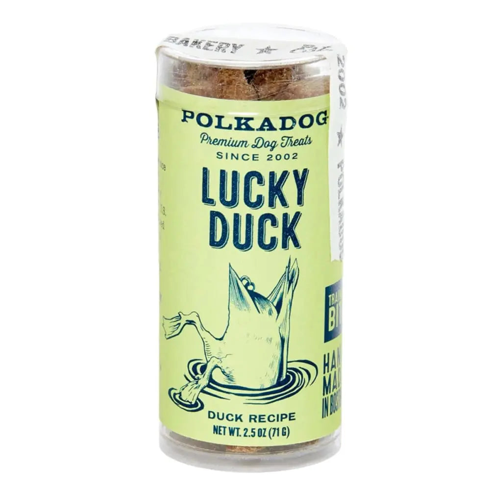 Polka Dog Mini Tube Lucky Duck Liver Bits - Ideal Dog Treats
