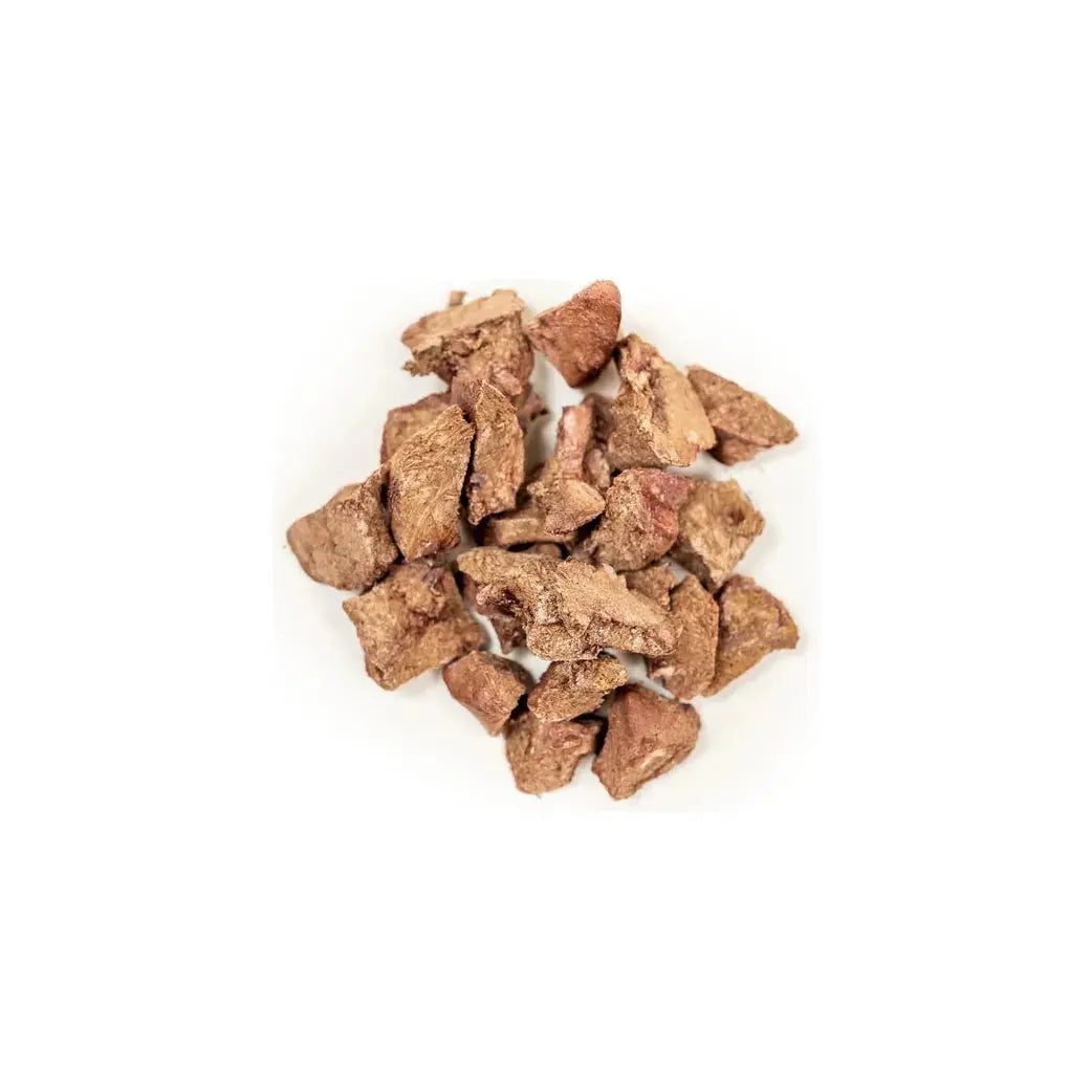 Premium Winnie Lou Single - Ingredient 1 oz Bison Heart Bits Cat Treats for Healthy Felines