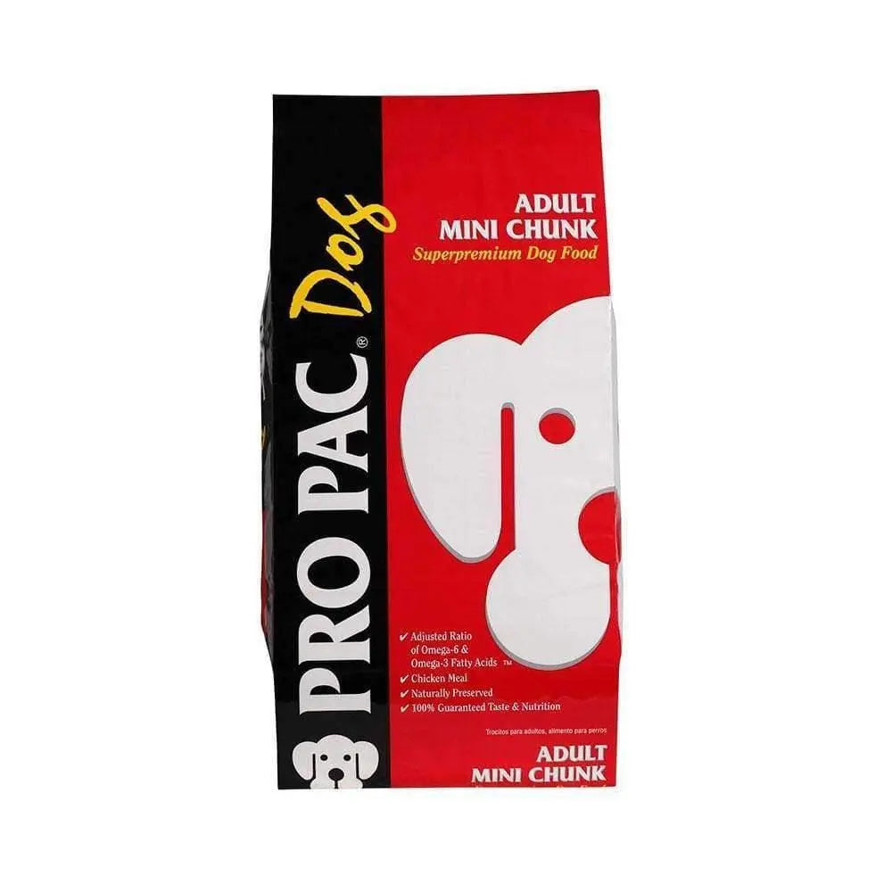 Pro Pac Superpremium Adult Mini Chunk Dry Dog Food with Chicken, 40 Pound Bag