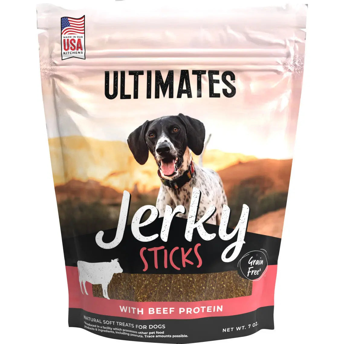 Top - Quality Ultimate Beef Jerky Sticks, 7 oz, Premium Dog Treats