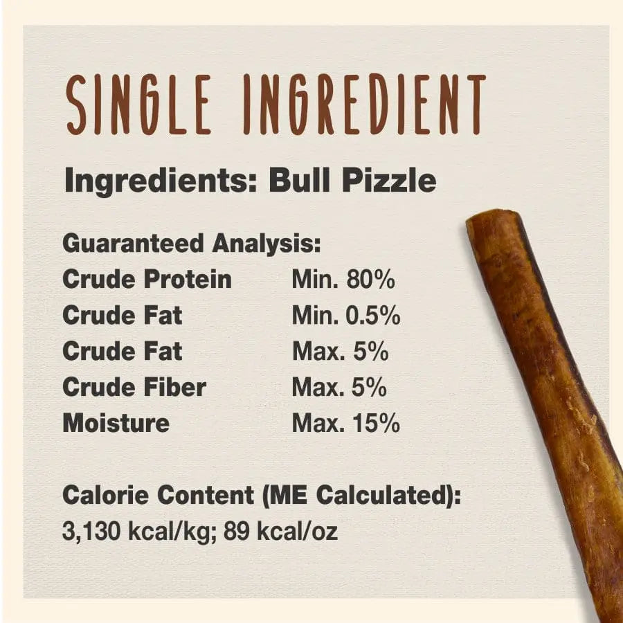 Cadet Premium Slow - Roasted 100% Real Beef Bully Sticks for Dogs