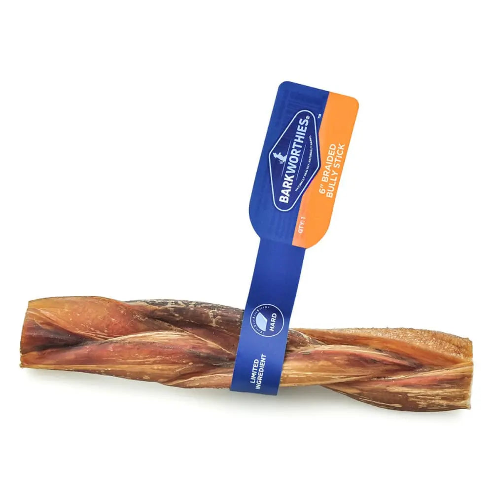 Barkworthies High - Protein All - Natural Braided Australian Beef Gullet Dog Chews