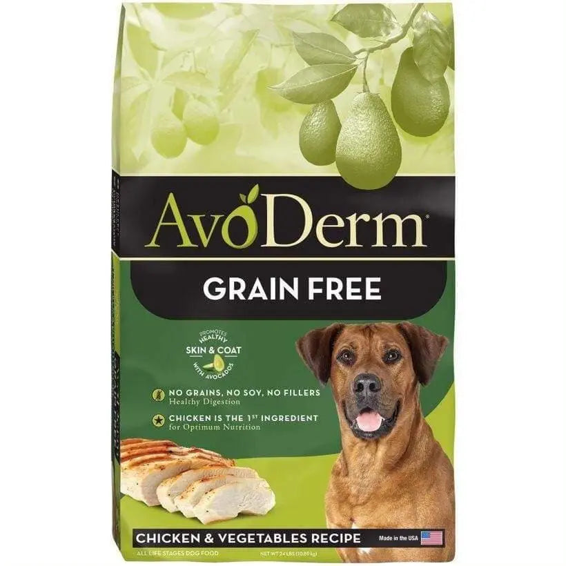 AvoDerm Grain - Free Dry Dog Food with Chicken and Vegetables for Canines