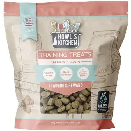 Howls Kitchen High - Quality Dog Training and Reward Treats with Delectable Salmon Flavor