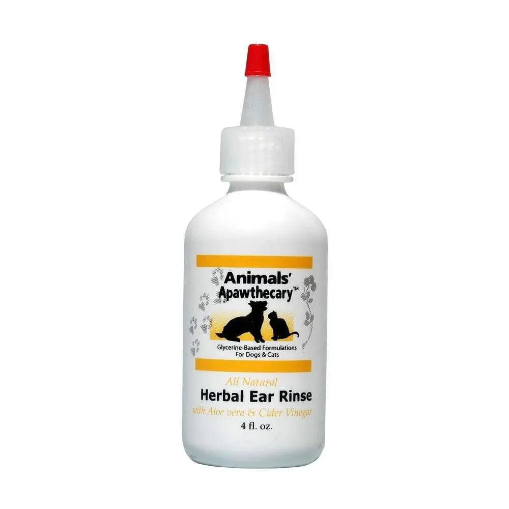 Animal Essentials® All - Natural Herbal Ear Rinse Solution for Cats and Dogs, 4 - Ounce Bottle