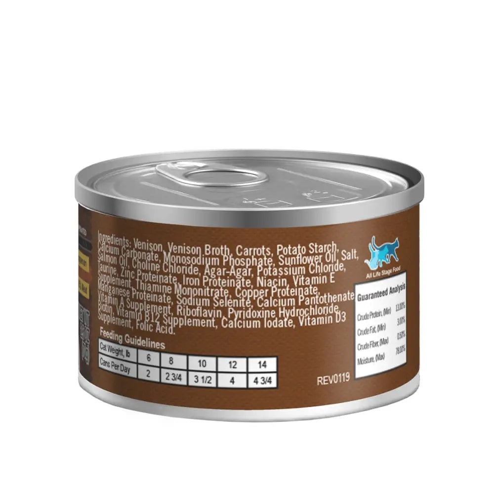Lotus Grain-Free Canned Cat Food - Just Juicy Venison Stew for Feline Delight