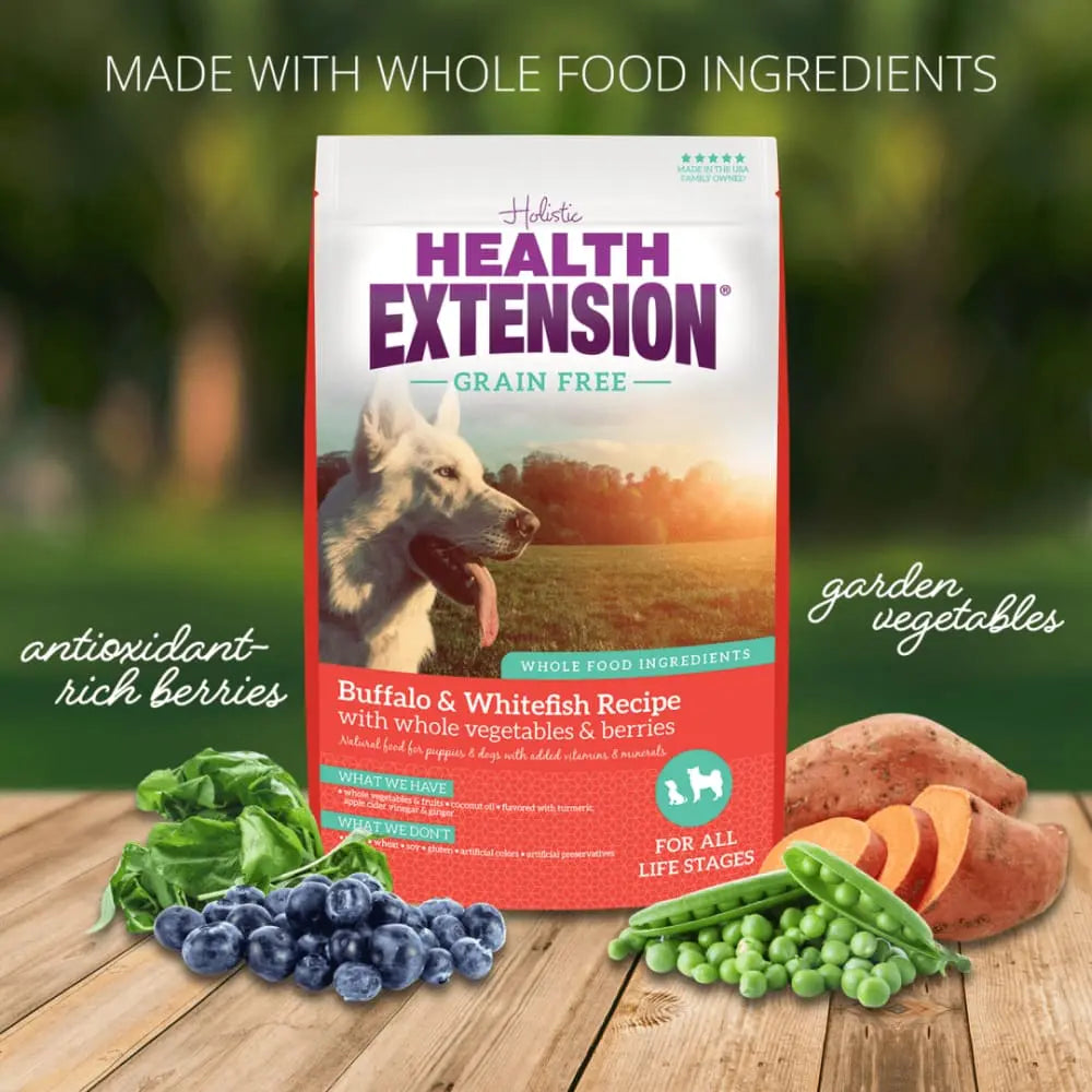 Healthy Grain-Free Buffalo and White Fish Dry Dog Food for Optimal Canine Health