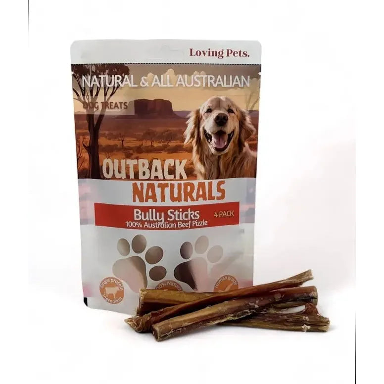 Loving Pets Australia 4-Pack Bullysticks: Wholesome Dog Treats