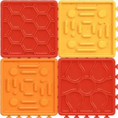 4-Piece Interlocking Poochie Butter Lick Pad for Relaxing Pets