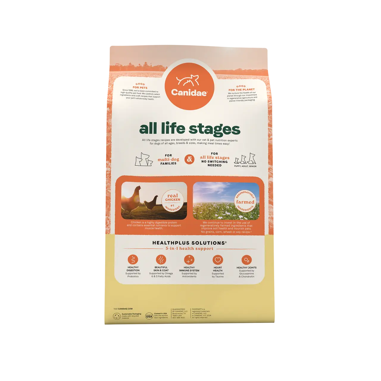 Canidae Premium Dry Dog Food: Real Chicken & Potato Recipe for All Life Stages