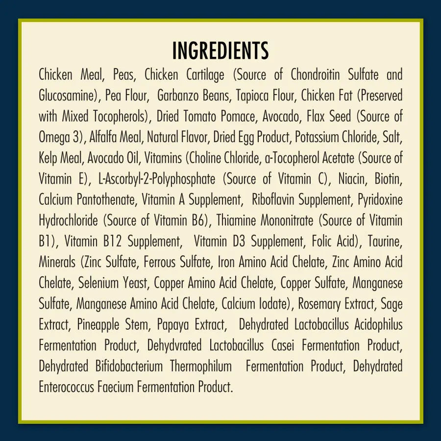 AvoDerm High - Quality Grain - Free Dry Dog Food with Chicken Meal for Joint Health