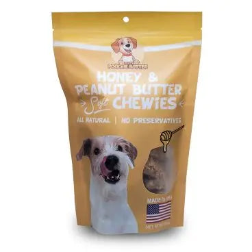 Poochie Butter Peanut Butter & Honey Flavored Soft Crumbly Chew Treats