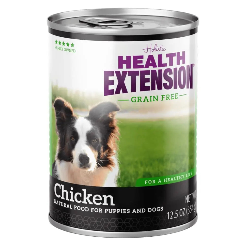 Health Extension Premium Canned Dog Food - Meaty Mix with 12 Cans of 12.5 oz Chicken