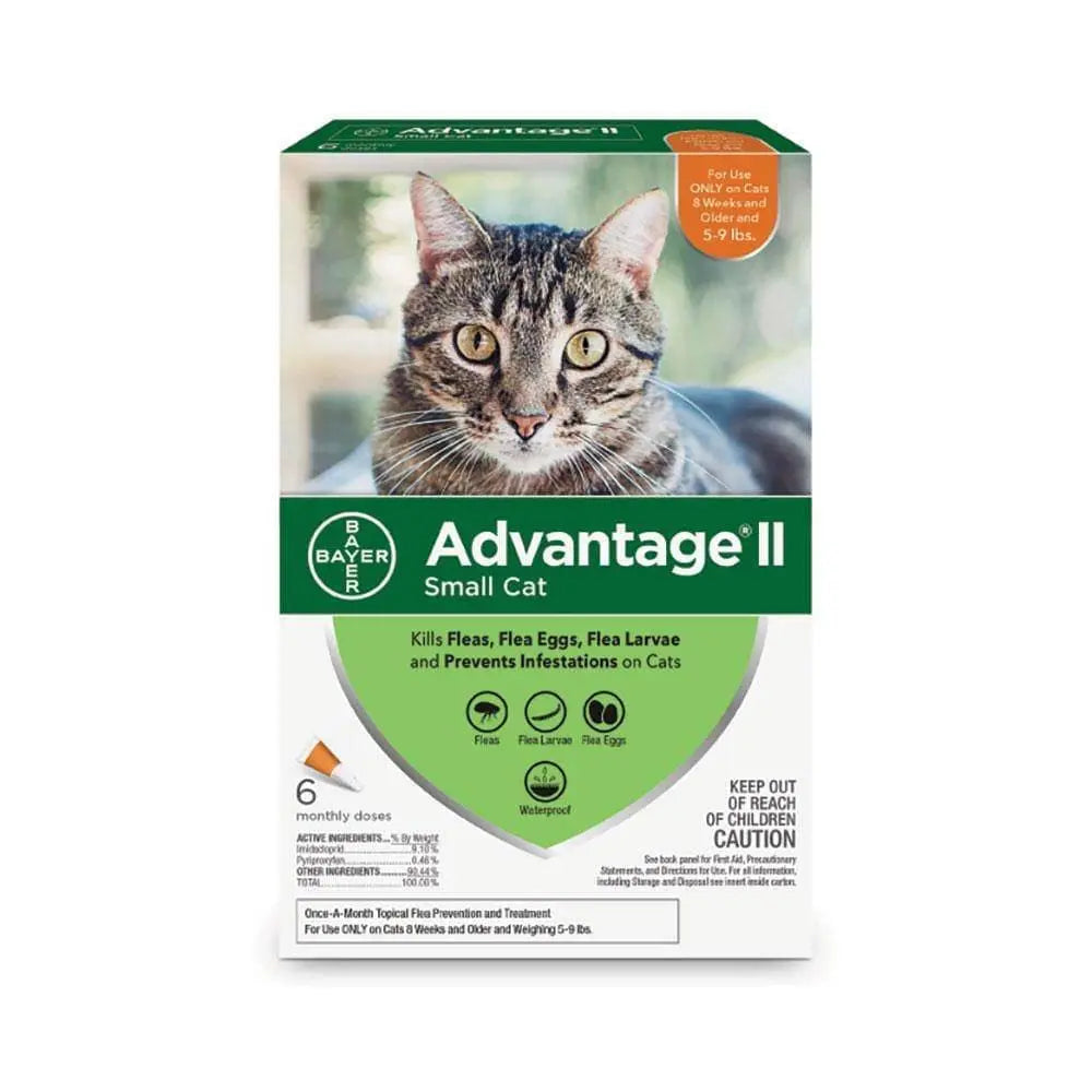 Advantage® II 6 - Dose Flea Treatment Solution for Small Cats (5 - 9 Lbs)