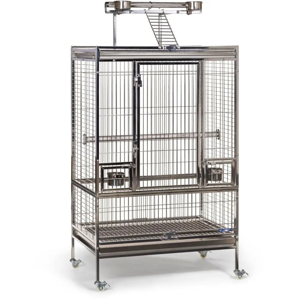 Prevue Pet Products Premium Large-Scale Stainless Steel Bird Cage with Play Top