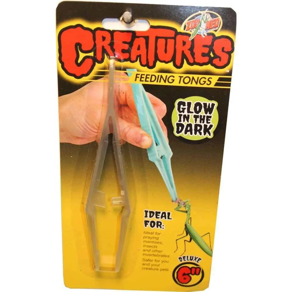Zoo Med Glow-in-the-Dark Creatures Feeding Tongs for Safe Pet Feeding