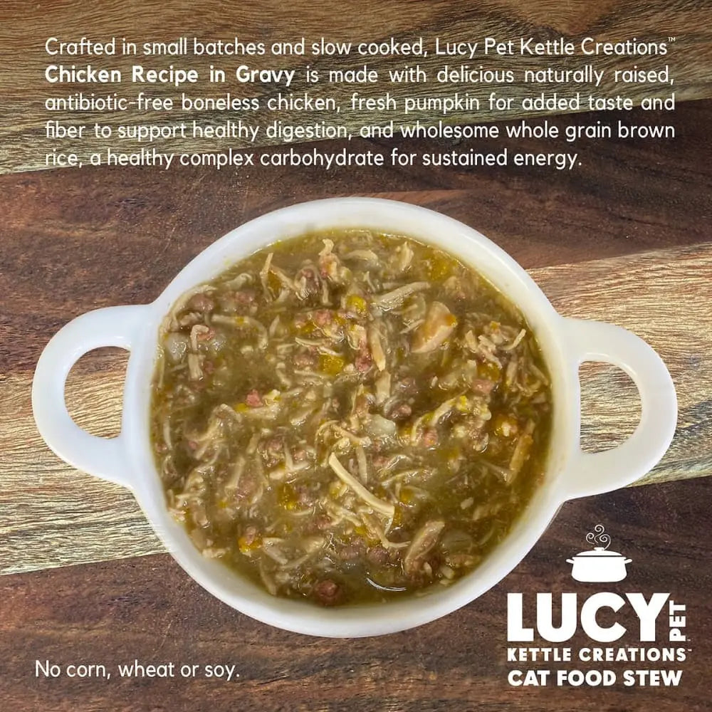 Lucy Pet Products Kettle Creations Gourmet Adult Wet Cat Food Pack of 12 Cans, Each 2.75 Ounces