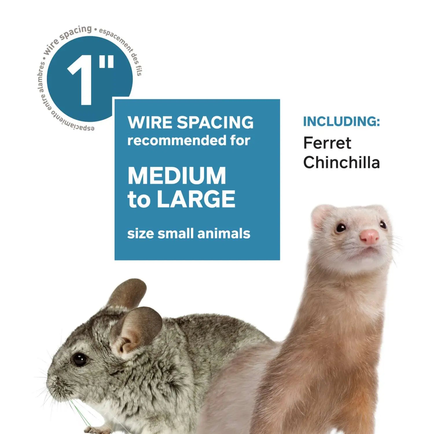 Prevue Pet Products Blue Base Adult Ferret Cage for Home and Travel