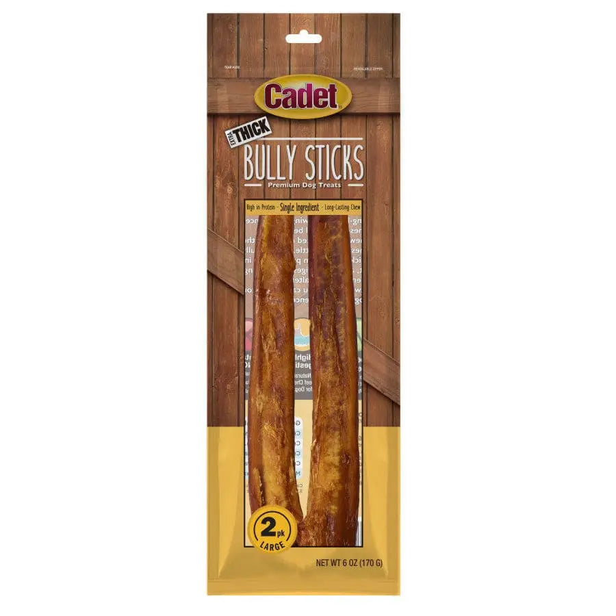 Cadet Premium All - Natural Dog Treats: Bully Sticks for Canine Chewing Pleasure